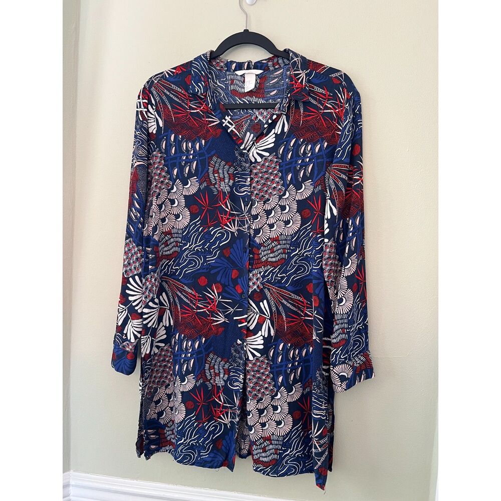 Beautiful colors H&M long sleeve shirt sz 10